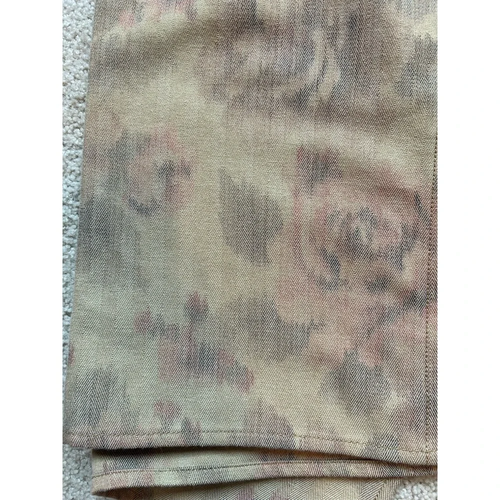 Max Mara Floral Asymmetrical‎ A Line Wrap Skirt 6 Italian Quiet Luxury Designer